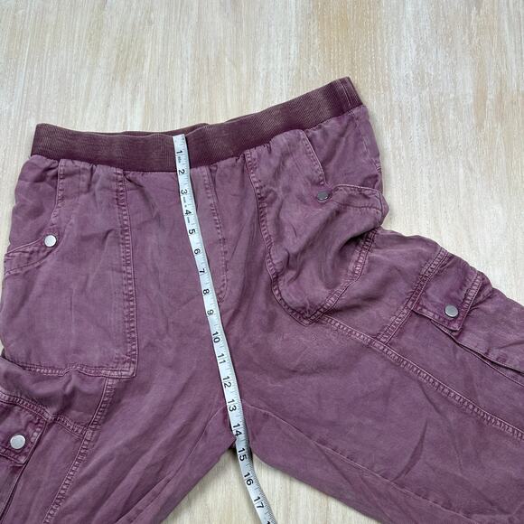 Anthropologie Mauve Cargo Pull On Urban Explorer Casual Jogger Pants Medium TALL - Picture 11 of 15